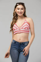 Rose Crop Top-Bralette - SJB-DIAMOND ELITES