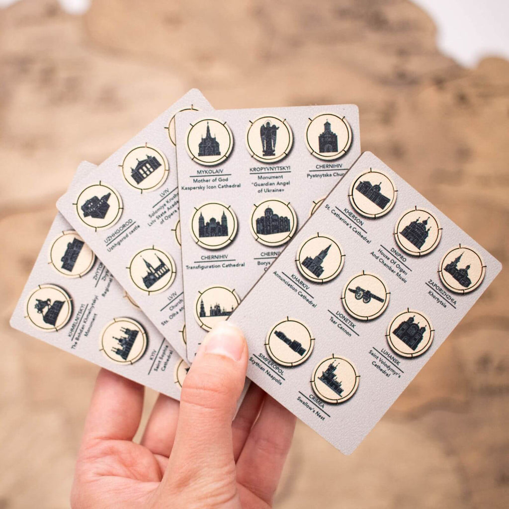Ukrainian Landmarks Pins Enjoy The Wood