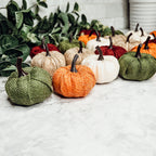 Jute Mini Pumpkins Rustic Fall Decor Set Handmade Jute Cotton Table Accents BandsCo Straps