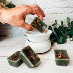 Secret Garden XL Natural Wax Melts 4 Extra Large Citrus Berry Coconut Cubes BandsCo Straps