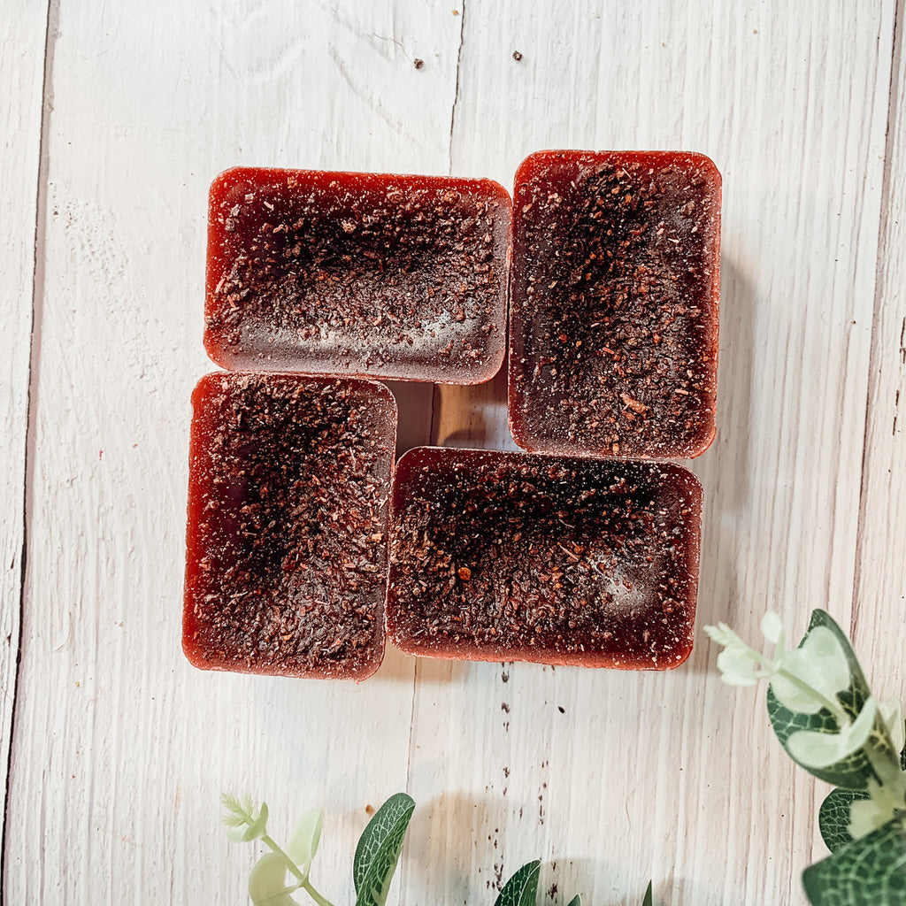 Apple Bourbon XL Wax Melts - Large 4-Cube Set, Spiced Apple, Walnut, Bourbon BandsCo Straps