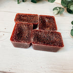 Apple Bourbon XL Wax Melts - Large 4-Cube Set, Spiced Apple, Walnut, Bourbon BandsCo Straps