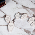 Wooden Inspirational Key Chains Reversible Heavy Duty Motivational Quotes Keyring Set 10 Plus Styles BandsCo Straps