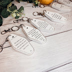 Wooden Inspirational Key Chains Reversible Heavy Duty Motivational Quotes Keyring Set 10 Plus Styles BandsCo Straps
