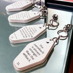 Wooden Inspirational Key Chains Reversible Heavy Duty Motivational Quotes Keyring Set 10 Plus Styles BandsCo Straps