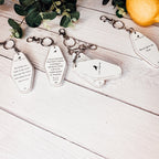 Wooden Inspirational Key Chains Reversible Heavy Duty Motivational Quotes Keyring Set 10 Plus Styles BandsCo Straps