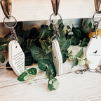 Wooden Inspirational Key Chains Reversible Heavy Duty Motivational Quotes Keyring Set 10 Plus Styles BandsCo Straps