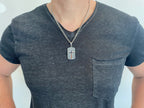 Diamond Back Shield Cross Necklace KingdomWear