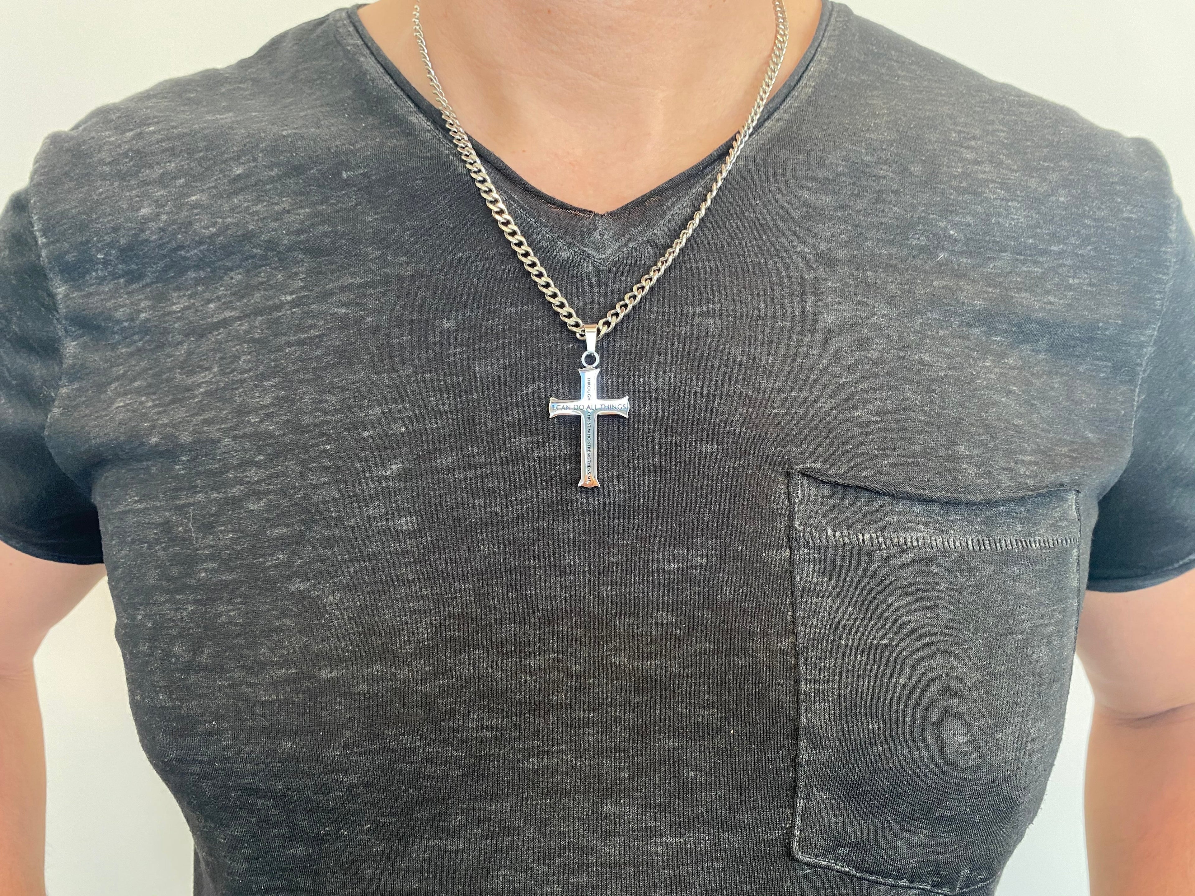 New Life Iron Cross Necklace KingdomWear