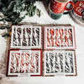 Edible Spoons 3 Flavors Peppermint Cinnamon Hot Cocoa Holiday Party Treats BandsCo Straps