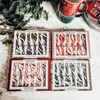 Edible Spoons 3 Flavors Peppermint Cinnamon Hot Cocoa Holiday Party Treats BandsCo Straps
