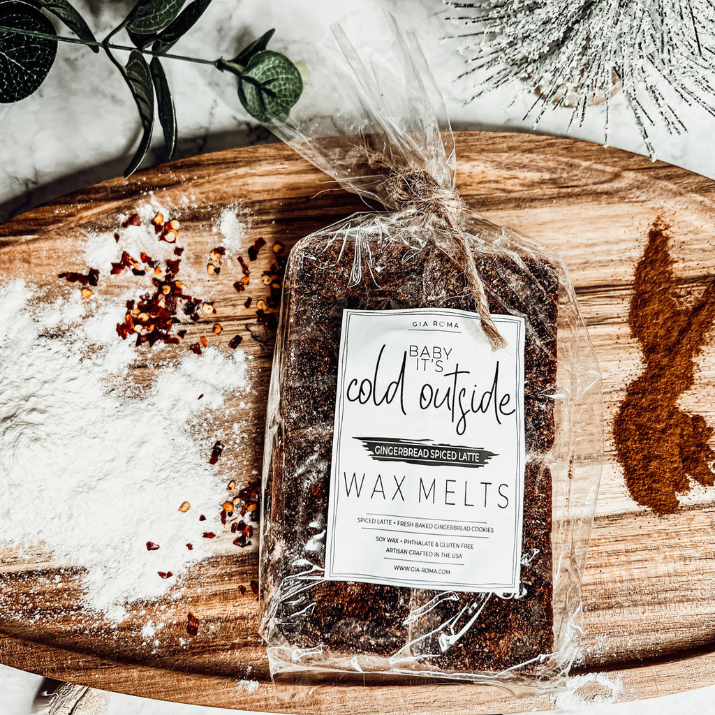 Gingerbread Spiced Latte XL Wax Melts - Warm Gingerbread Latte Scent BandsCo Straps