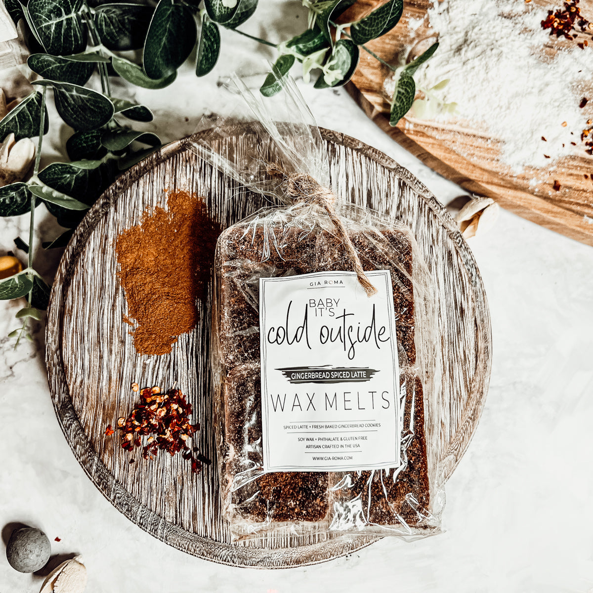 Gingerbread Spiced Latte XL Wax Melts - Warm Gingerbread Latte Scent BandsCo Straps
