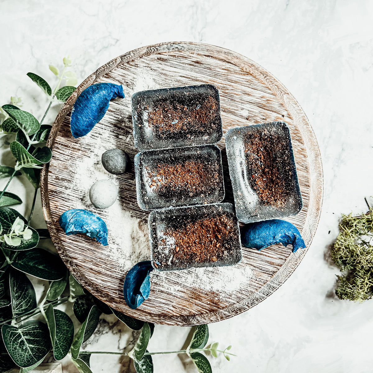 Blueberry Crumb XL Farmhouse Wax Melts Scented Wax Tart Cubes Blueberry Pie Cinnamon Crumble BandsCo Straps