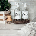 16oz Glass Boston Round Bottle Clear With White Label - Multiple Pack BandsCo Straps