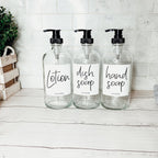 16oz Glass Boston Round Bottle Clear With White Label - Multiple Pack BandsCo Straps