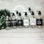 16oz Glass Boston Round Bottle Clear With White Label - Multiple Pack BandsCo Straps