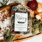 Cedar Berry XL Wax Melts Cranberry Sugar Wood Cabin Winter Scent With Cedar Tip BandsCo Straps
