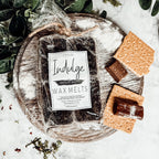 Chocolate Biscotti XL Wax Melts Natural Brownie Scent 4 Large Cubes 2.5x1 BandsCo Straps