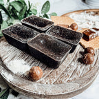 Chocolate Biscotti XL Wax Melts Natural Brownie Scent 4 Large Cubes 2.5x1 BandsCo Straps