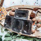 Chocolate Biscotti XL Wax Melts Natural Brownie Scent 4 Large Cubes 2.5x1 BandsCo Straps