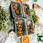 Secret Garden XL Natural Wax Melts 4 Extra Large Citrus Berry Coconut Cubes BandsCo Straps