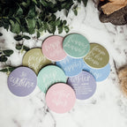 Easter Spring Ceramic Coaster Set 4 Inch Absorbent Drink Coasters Table Protectors Pack BandsCo Straps