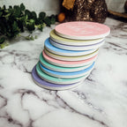 Easter Spring Ceramic Coaster Set 4 Inch Absorbent Drink Coasters Table Protectors Pack BandsCo Straps