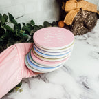 Easter Spring Ceramic Coaster Set 4 Inch Absorbent Drink Coasters Table Protectors Pack BandsCo Straps