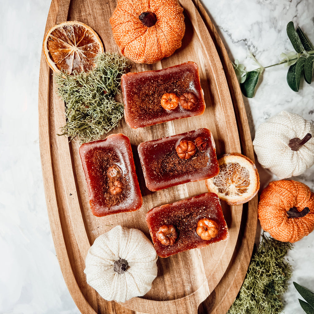 Pumpkin Buttercream XL Wax Melts Natural 4 Cubes 2oz Each Pumpkin Spice BandsCo Straps