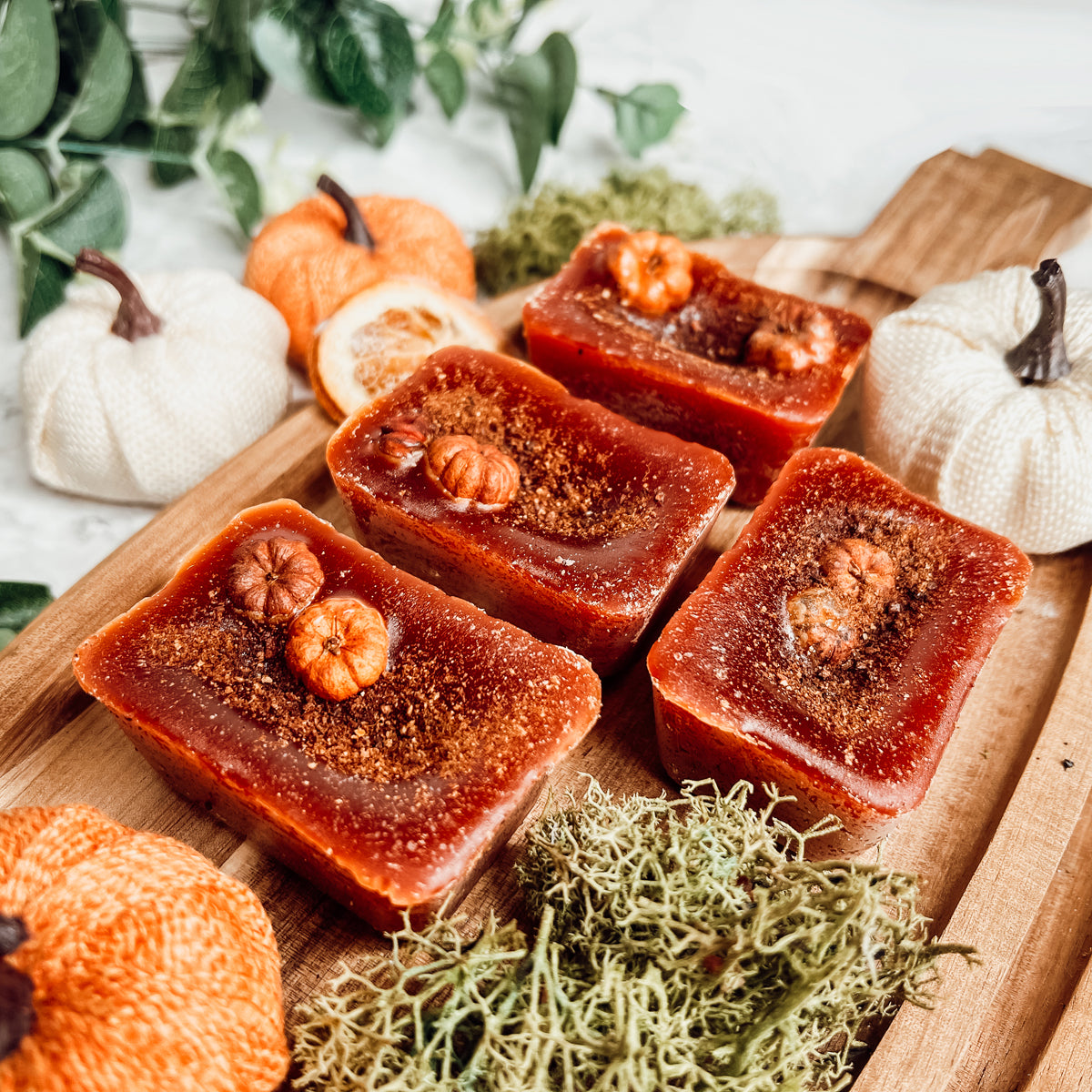 Pumpkin Buttercream XL Wax Melts Natural 4 Cubes 2oz Each Pumpkin Spice BandsCo Straps