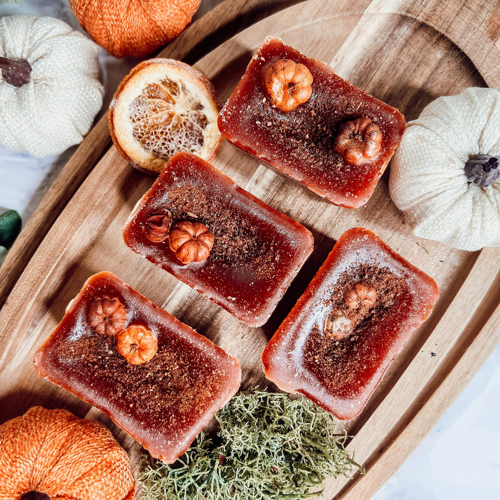 Pumpkin Buttercream XL Wax Melts Natural 4 Cubes 2oz Each Pumpkin Spice BandsCo Straps
