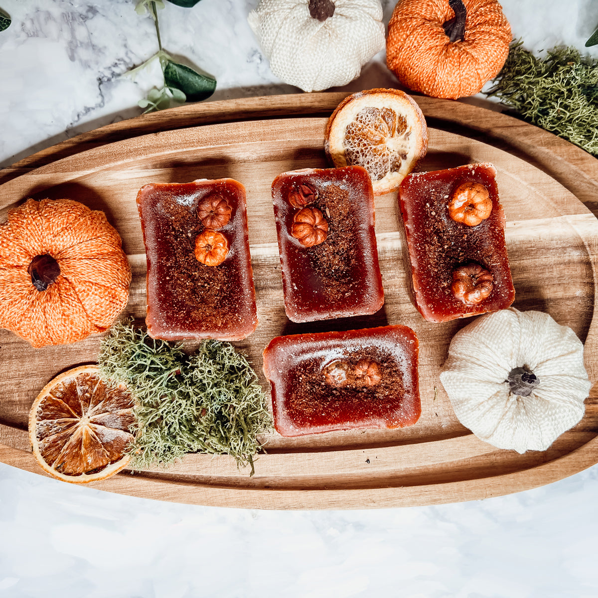 Pumpkin Buttercream XL Wax Melts Natural 4 Cubes 2oz Each Pumpkin Spice BandsCo Straps