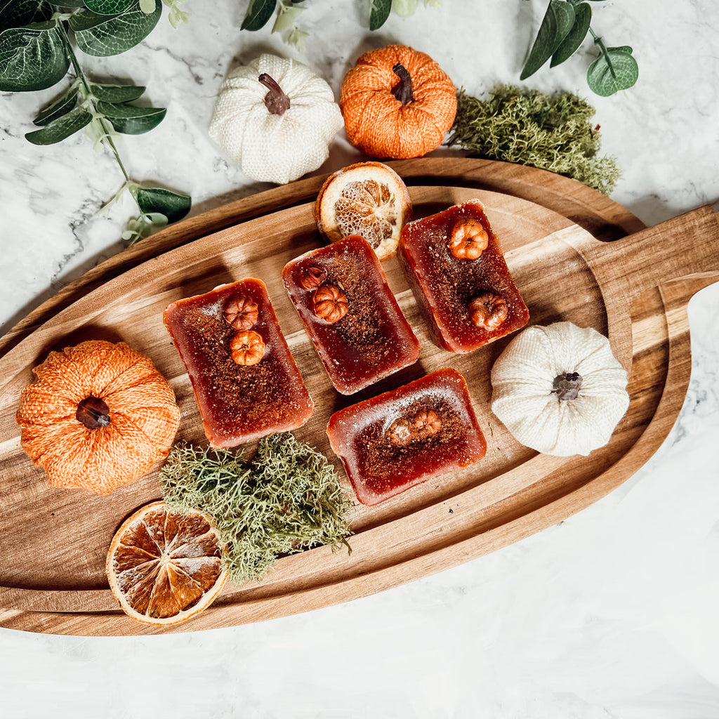 Pumpkin Buttercream XL Wax Melts Natural 4 Cubes 2oz Each Pumpkin Spice BandsCo Straps