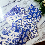 Chinoiserie Eco Kitchen Cloths - Biodegradable Cellulose Cotton, 3 Designs BandsCo Straps