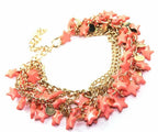 Three Tier Star Charm Bracelet 7in Extender Lobster Clasp