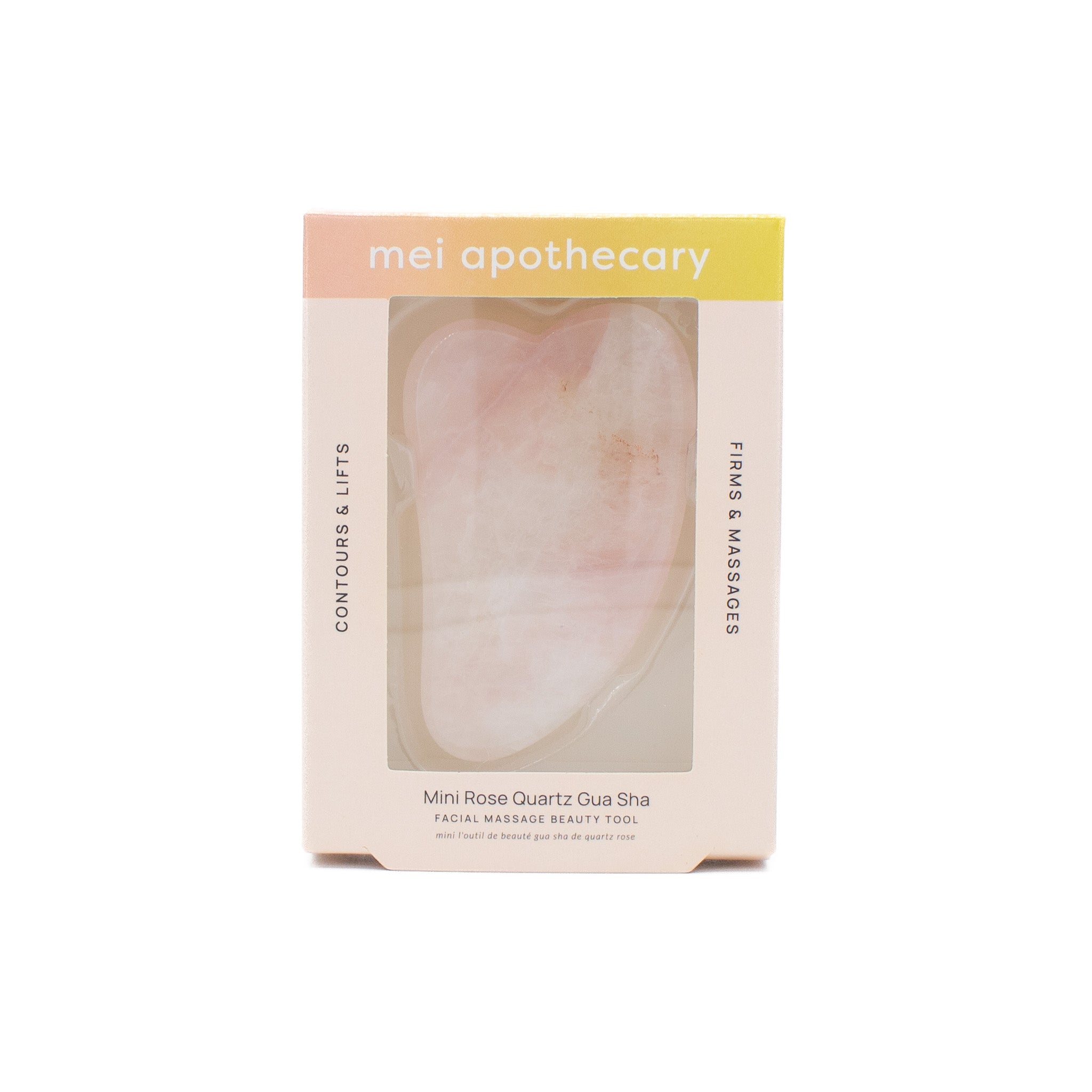 Mei Apothecary Mini Rose Quartz Gua Sha Tool - New This is Beauty US