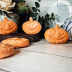 Pumpkin Spice Bath Bomb 3.5oz Fall Scented Bath Fizzy Gift For Women BandsCo Straps