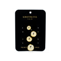 Kristin Ess The Metallic Pony Baubles Hair Elastics 2 pack Gold - New This is Beauty US