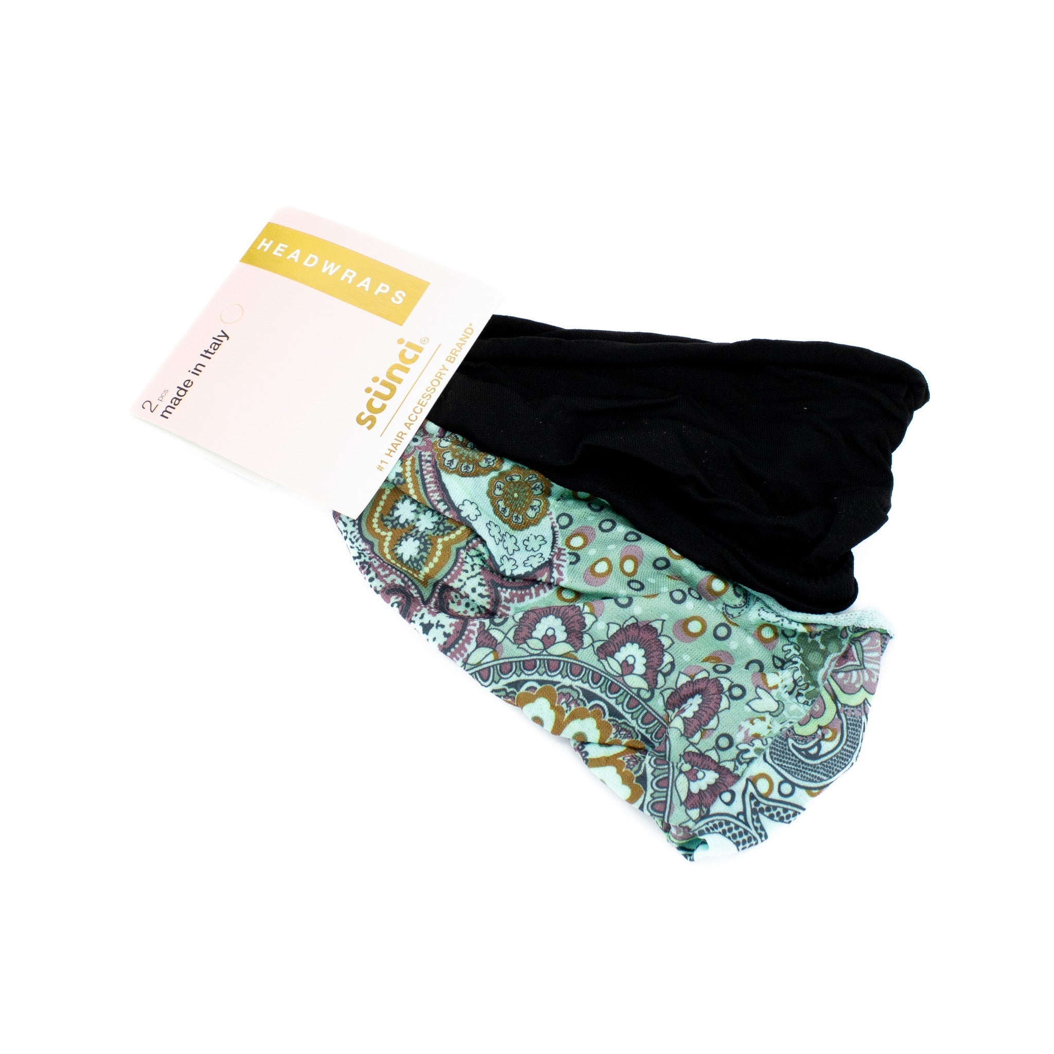 Scunci No Damage Seamless Headwraps Solid & Paisley - New This is Beauty US