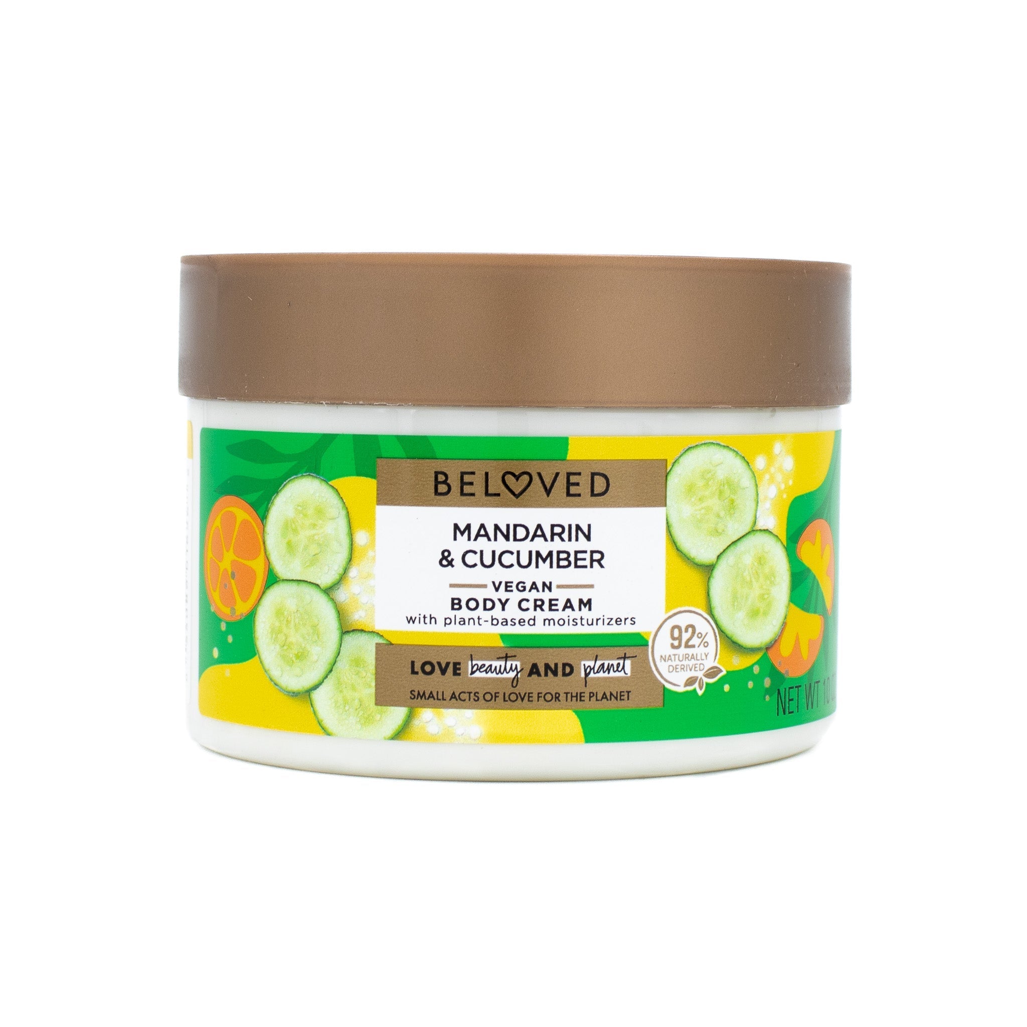 Beloved Mandarin & Cucumber Water Body Cream 10oz - New This is Beauty US