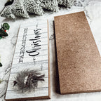 Farmhouse Christmas Sign Wooden Rustic Holiday Decor Minimalist Neutral 10x4 BandsCo Straps