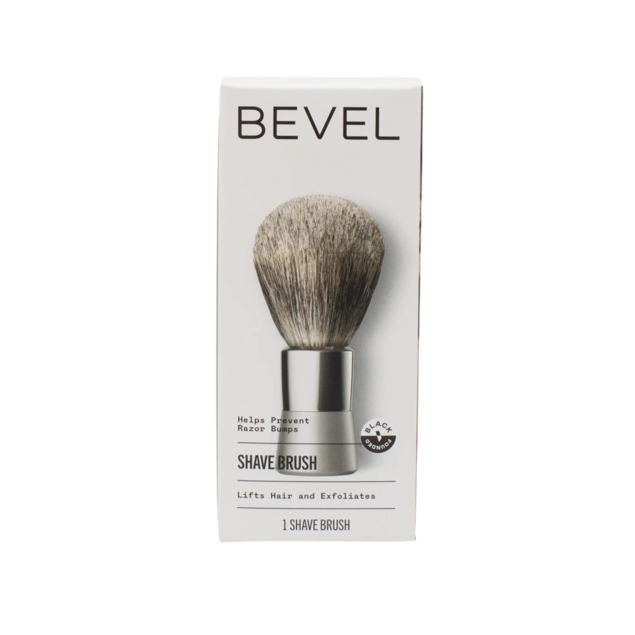 Bevel Shave Brush in Silver - New This is Beauty US