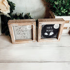 Double-Sided Fall Sign Hey Boo/It's Cuddle Weather Reversible Porch Decor BandsCo Straps