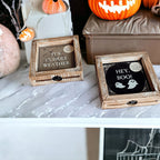 Double-Sided Fall Sign Hey Boo/It's Cuddle Weather Reversible Porch Decor BandsCo Straps