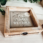 Double-Sided Fall Sign Hey Boo/It's Cuddle Weather Reversible Porch Decor BandsCo Straps