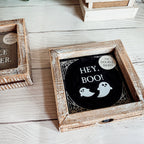 Double-Sided Fall Sign Hey Boo/It's Cuddle Weather Reversible Porch Decor BandsCo Straps