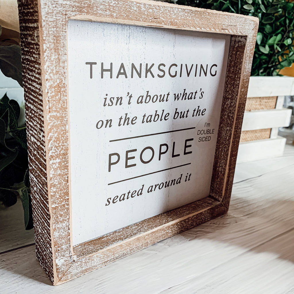 Double-Sided Halloween To Thanksgiving Reversible Porch Sign 2-in-1 Fall Decor BandsCo Straps