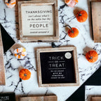 Double-Sided Halloween To Thanksgiving Reversible Porch Sign 2-in-1 Fall Decor BandsCo Straps