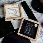 Double-Sided Halloween To Thanksgiving Reversible Porch Sign 2-in-1 Fall Decor BandsCo Straps